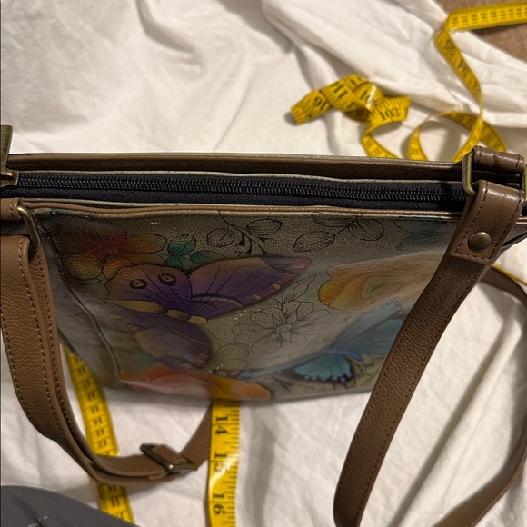 Anuschka Floral Butterfly Women's Bag - Picture 7 of 7